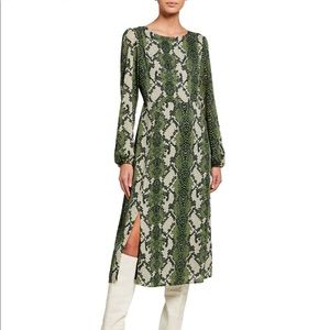 Long Trendy Snakeskin Dress w/ Open Back M